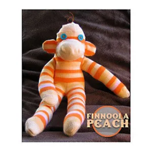 Finnoola Peach Orange Sock Monkey