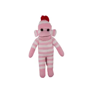 Floppy Sock Monkey Pink 16"