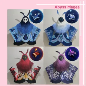 Genshin Impact Cryo Pyro Electro Hydro Abyss Mages Cosplay Costume