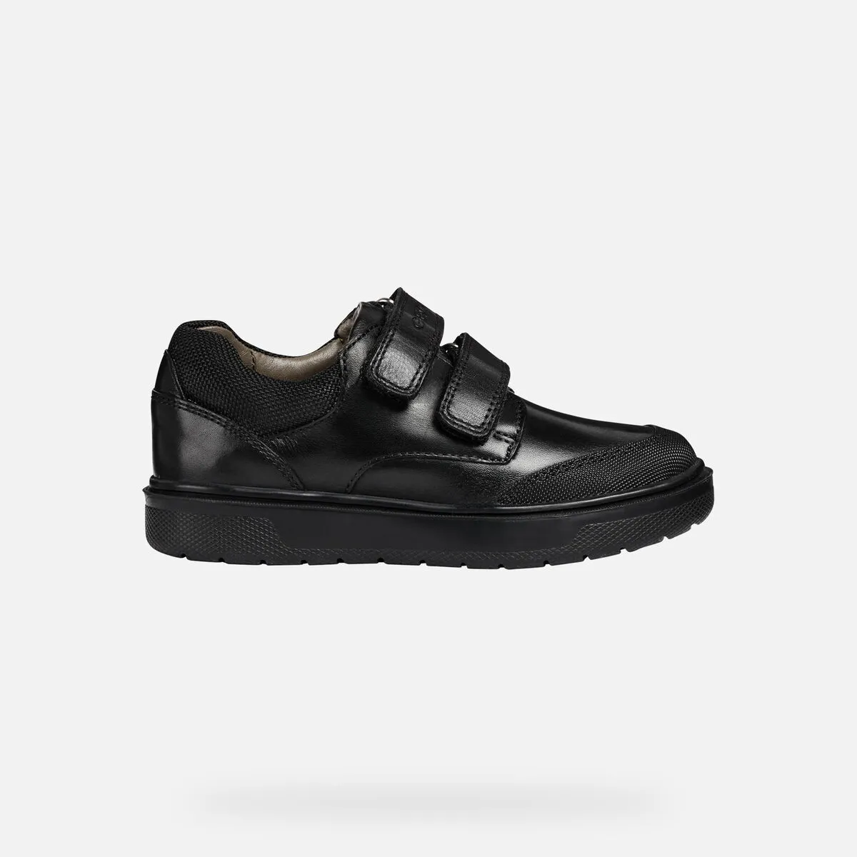 Geox Black Riddock School Shoes