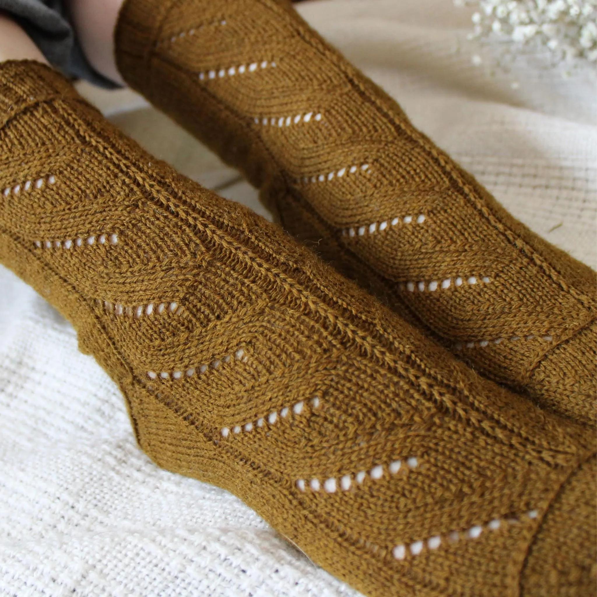 Golden Fern Socks by Fox & Folk in Rambler