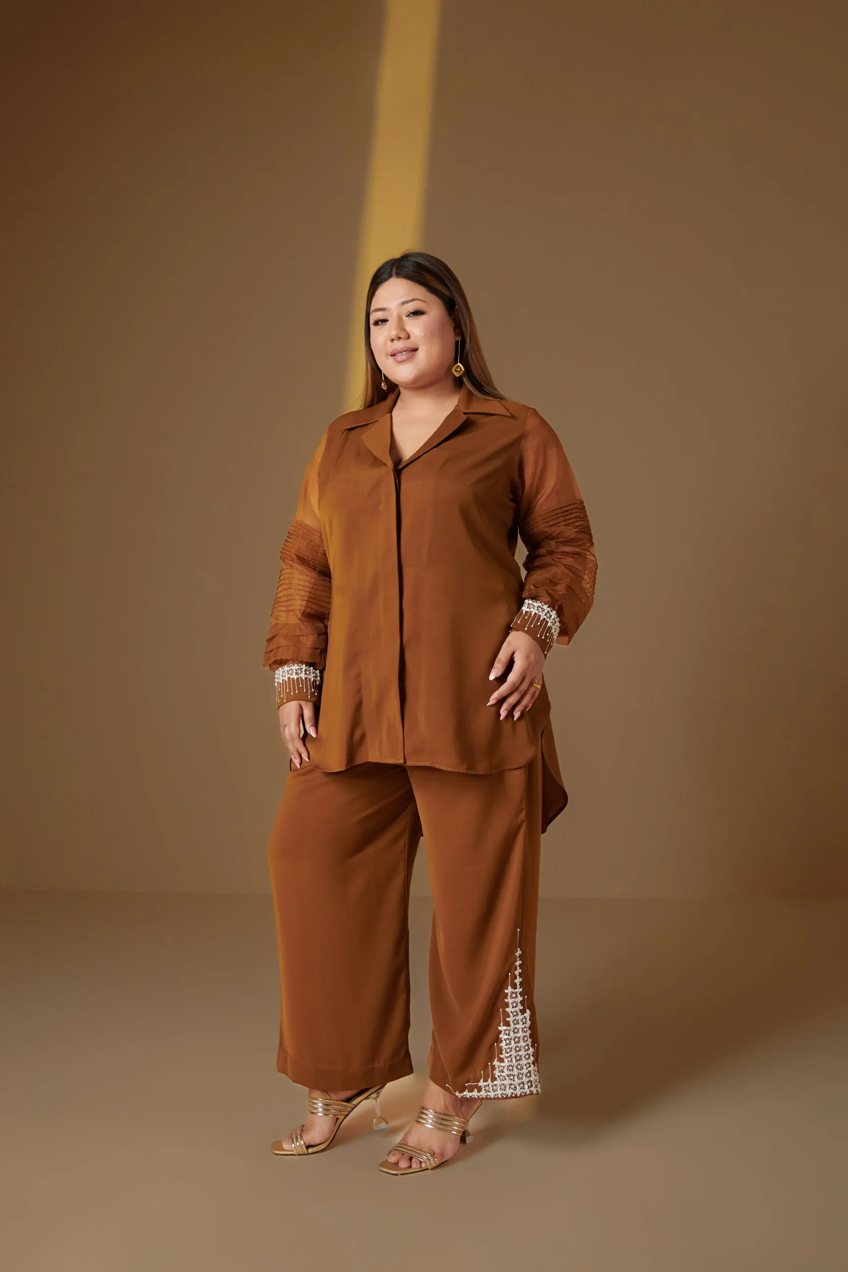 Heer Brown Co-ord Set