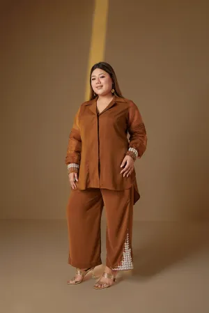 Heer Brown Co-ord Set