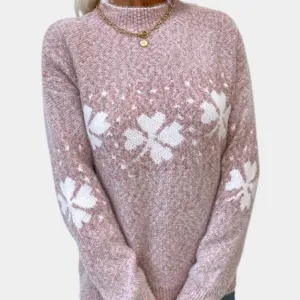 Ivyshape | Cozy Warm Ladies Knitted Sweater