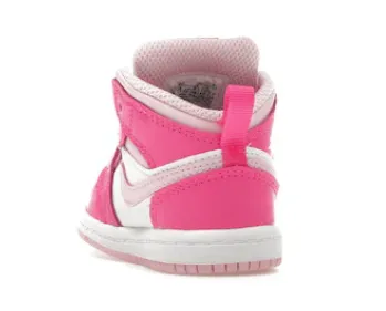 JORDAN 1 MID WHITE FIERCE PINK (TD)