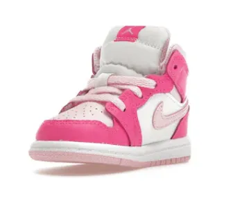 JORDAN 1 MID WHITE FIERCE PINK (TD)