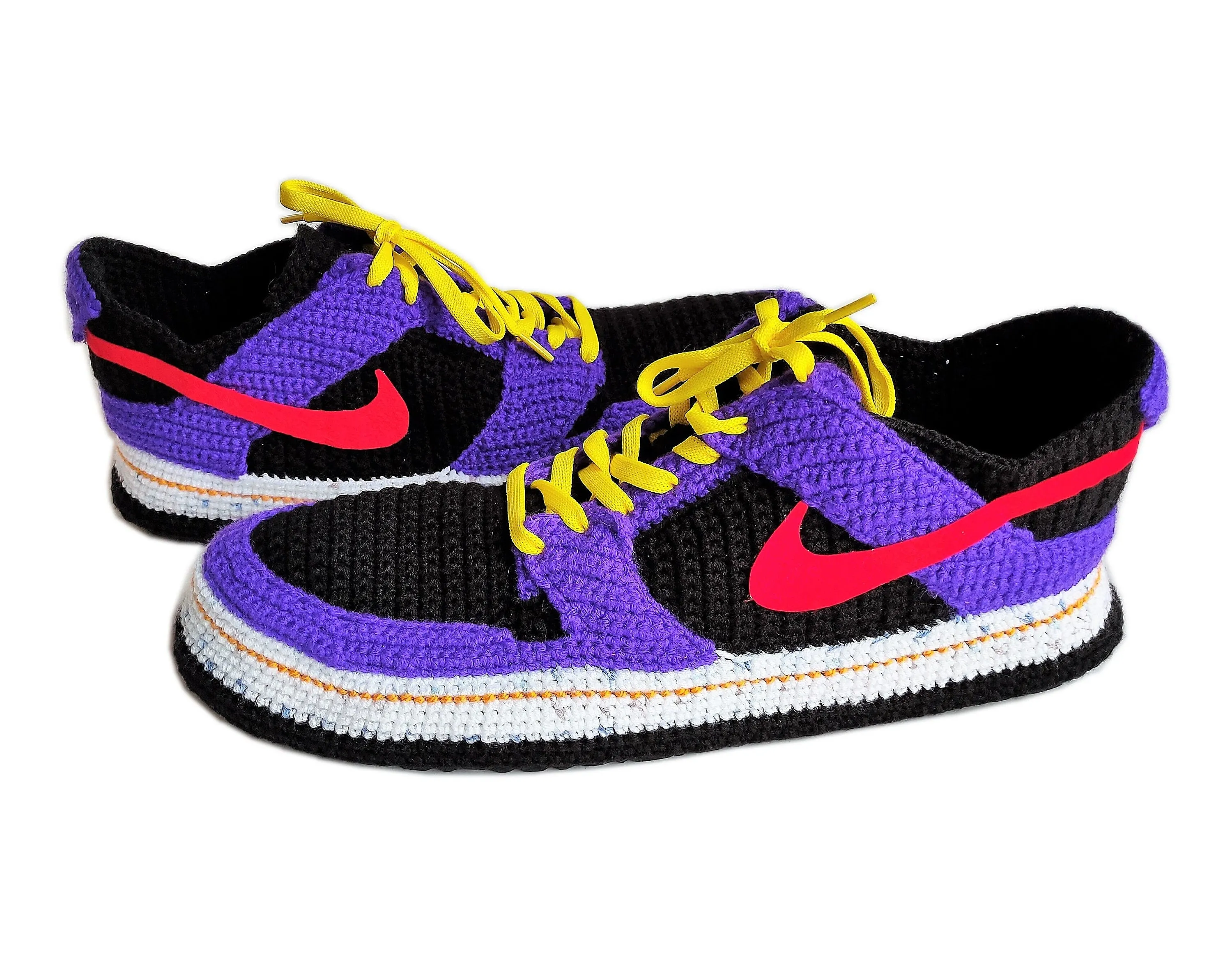 Jordan Dunk Low Purple Sneakers Plush Slippers