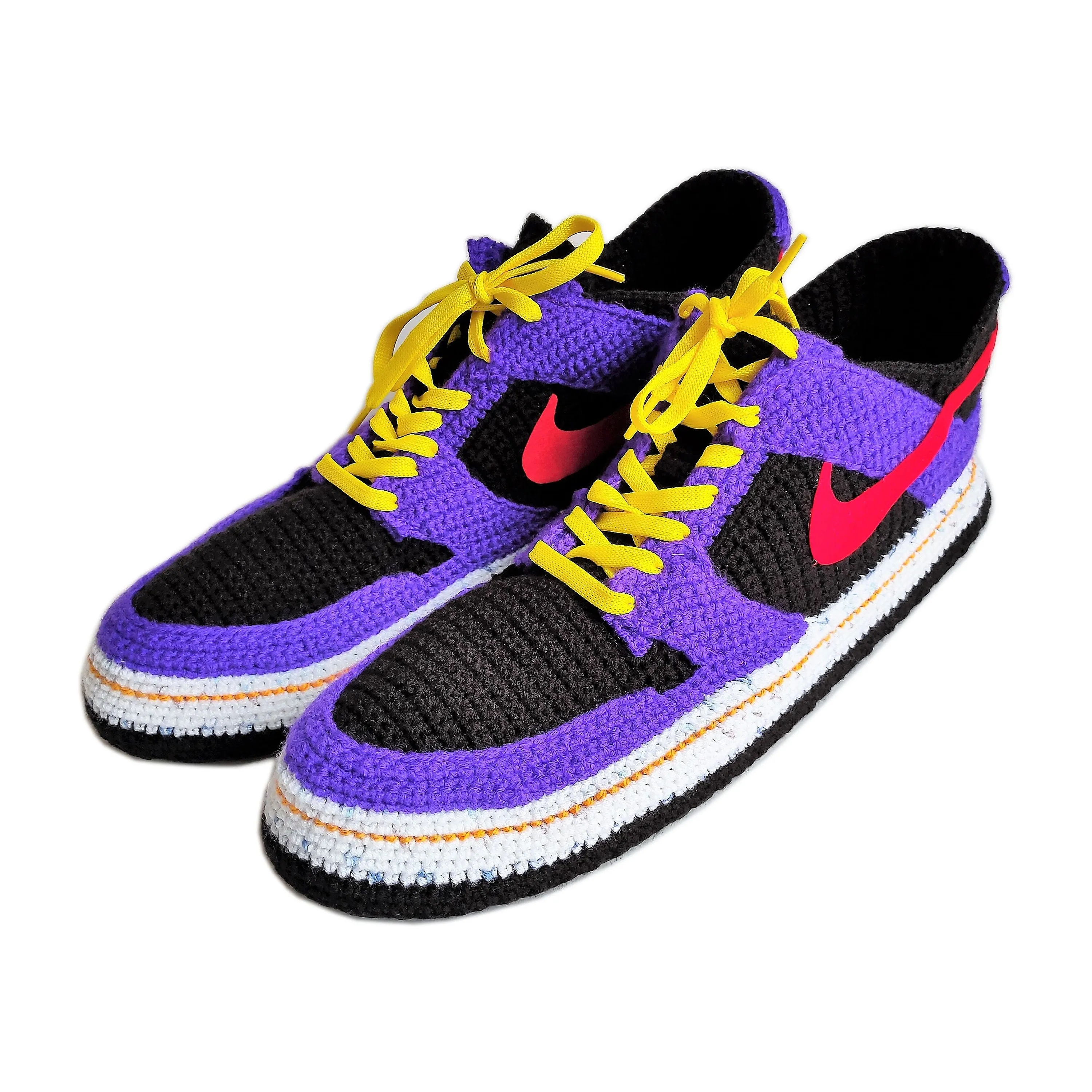 Jordan Dunk Low Purple Sneakers Plush Slippers