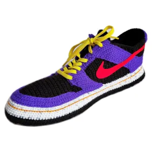 Jordan Dunk Low Purple Sneakers Plush Slippers