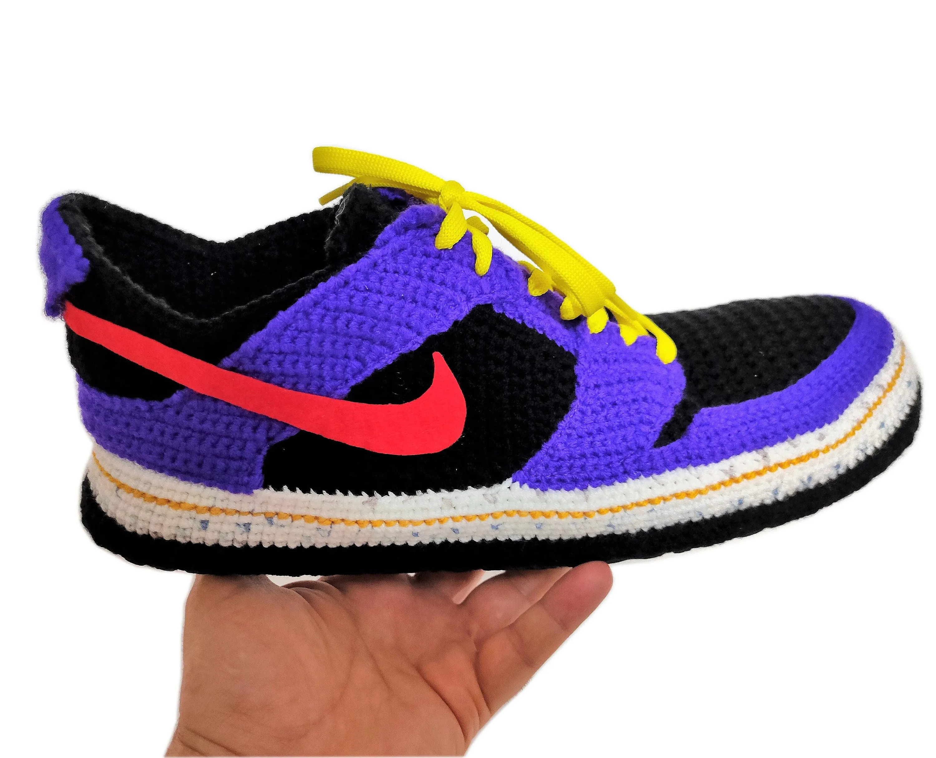 Jordan Dunk Low Purple Sneakers Plush Slippers