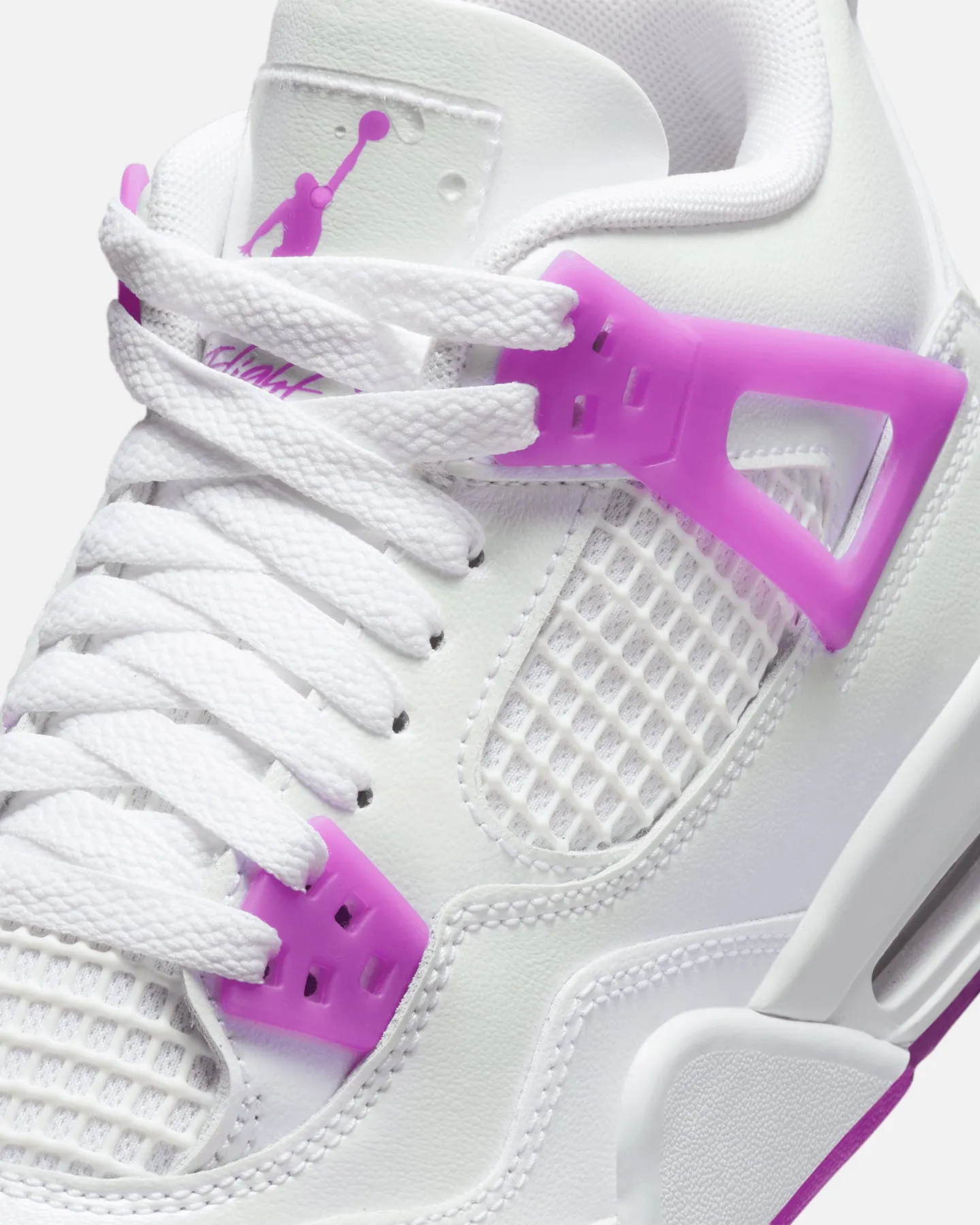 Jordan Kids' Air Jordan 4 Retro (GS) "Hyper Violet" White/Hyper Violet