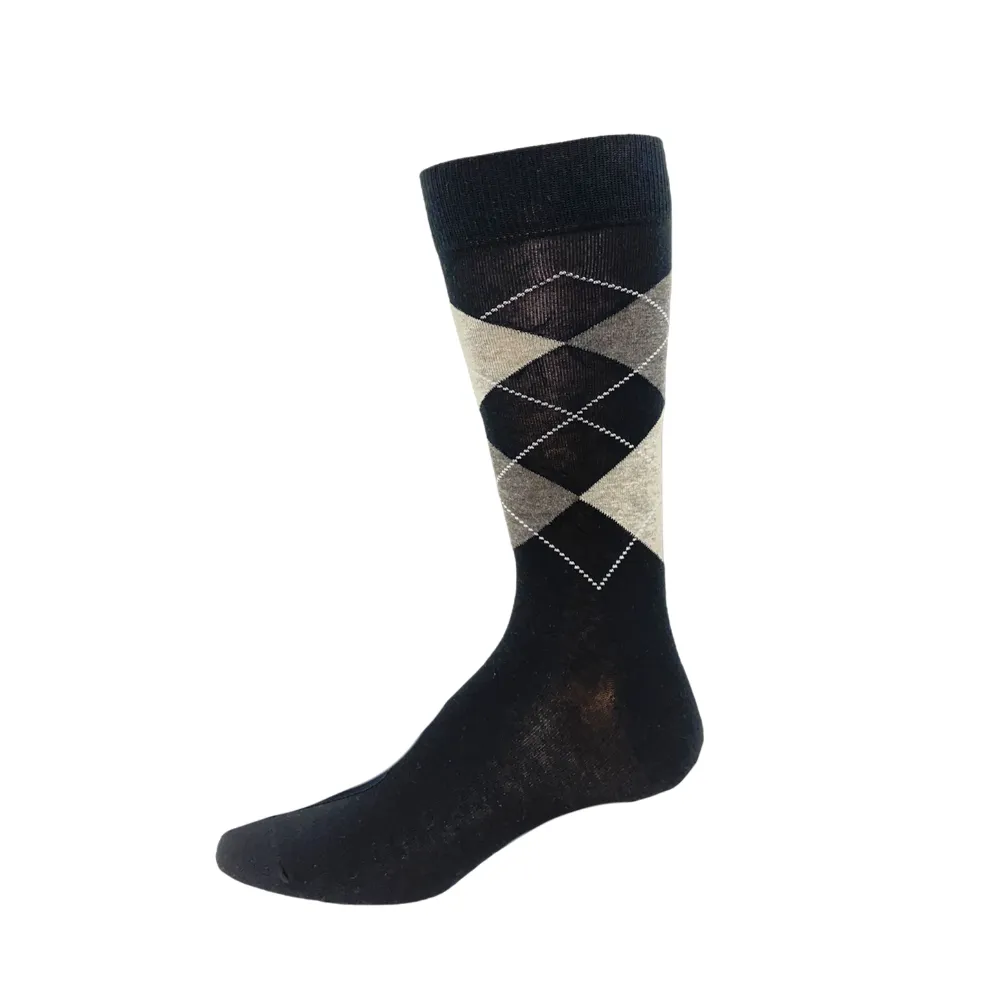 Key "Argyle" Cotton Socks - Large