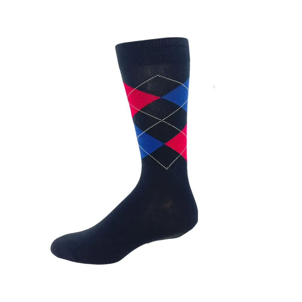 Key "Argyle" Cotton Socks - Large