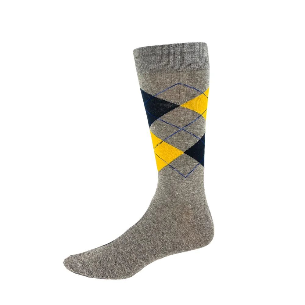 Key "Argyle" Cotton Socks - Large