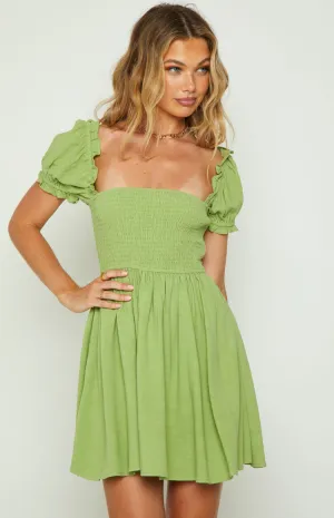 Kharis Green Mini Dress