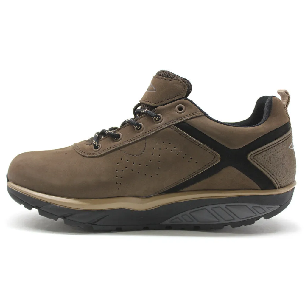 Kibo SYM Nubuck Leather Men's Low-Top Trainers