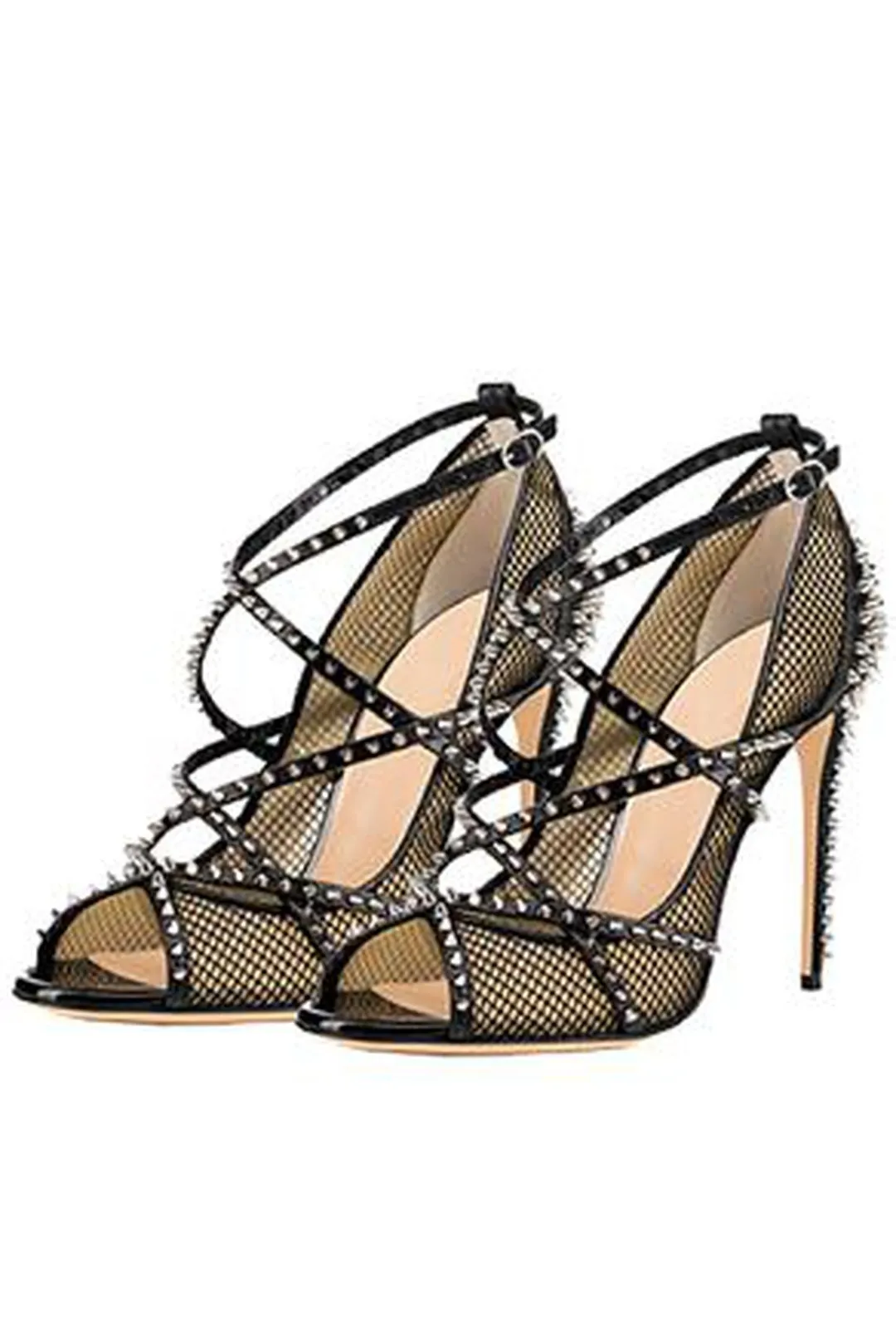 KISHA - MESH STUDROCK HEELS