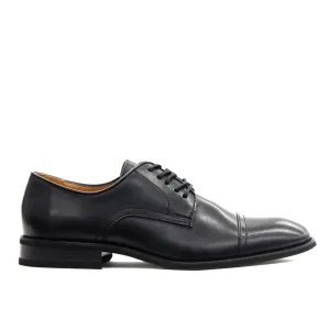 LA MILANO,CAP TOE-LACE UP-SHOES-A11323-BLACK