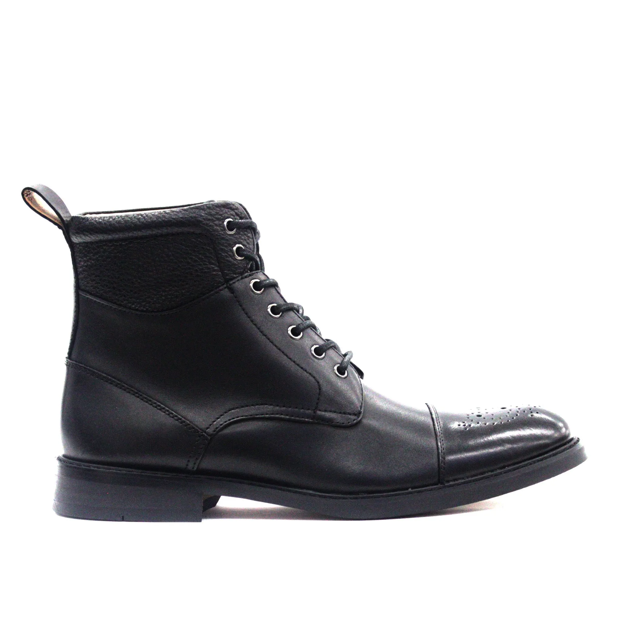 LA MILANO,CAP TOE-LACE UP-SHOES-B51914-BLACK