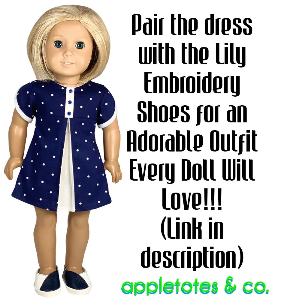 Lily Dress Sewing Pattern for 18 Inch Dolls