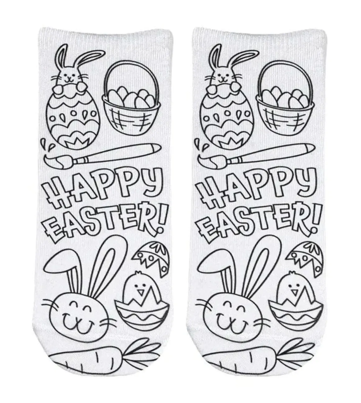 Living Royal Coloring Socks - Happy Easter