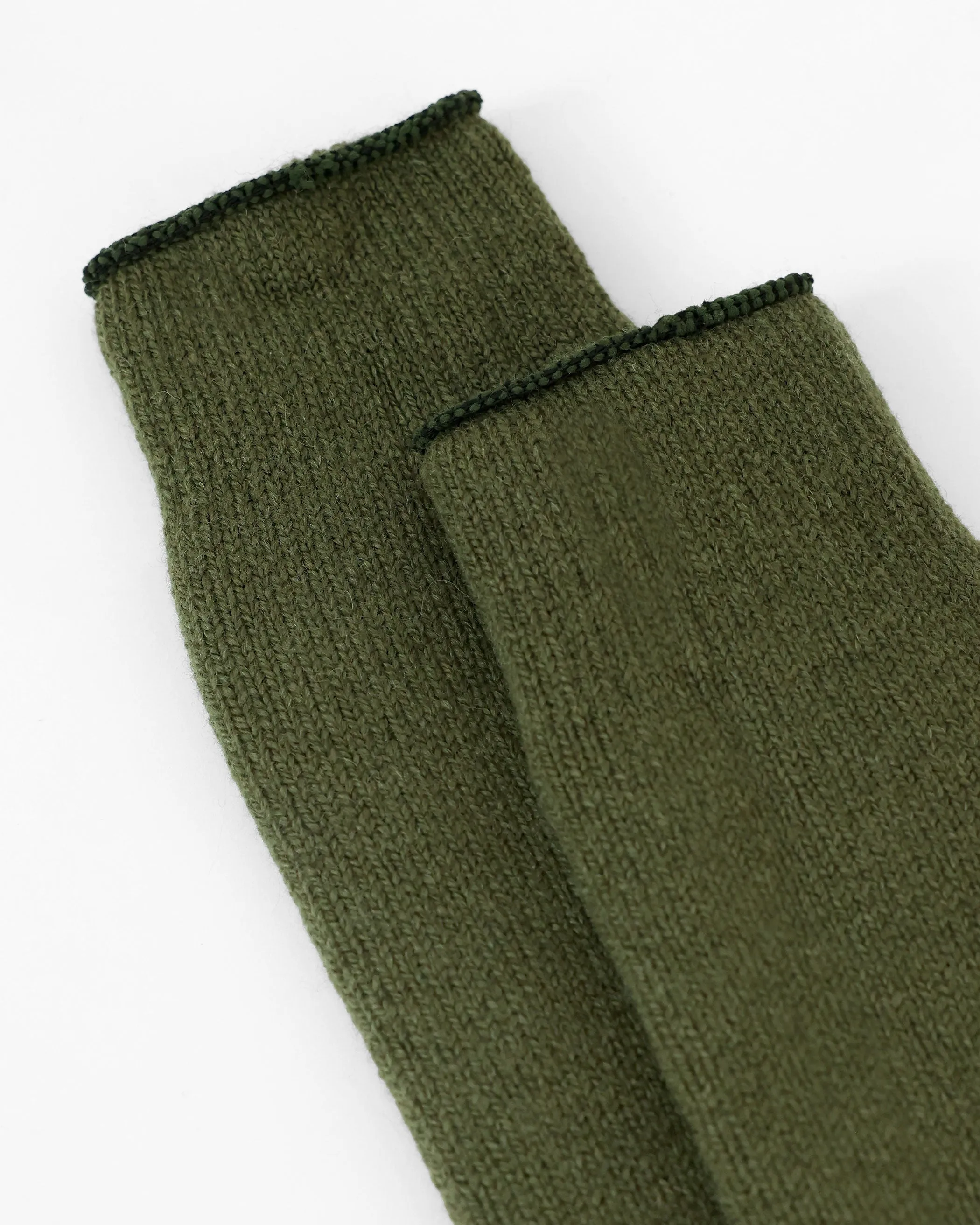 Long Slipper Sock Olive