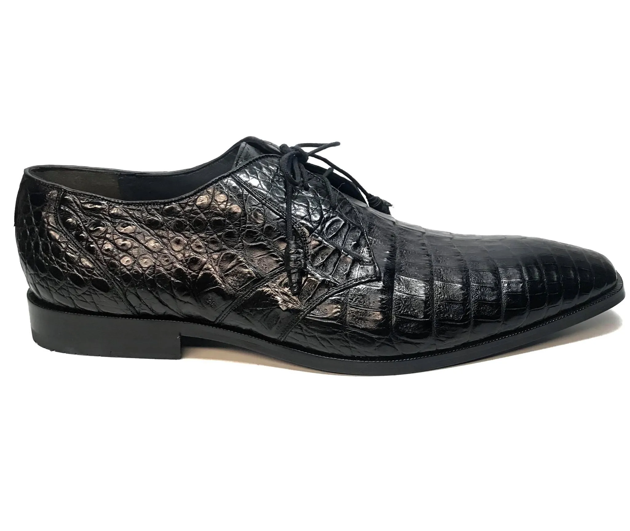 Los Altos All-Over Crocodile Lace Up Dress Shoes