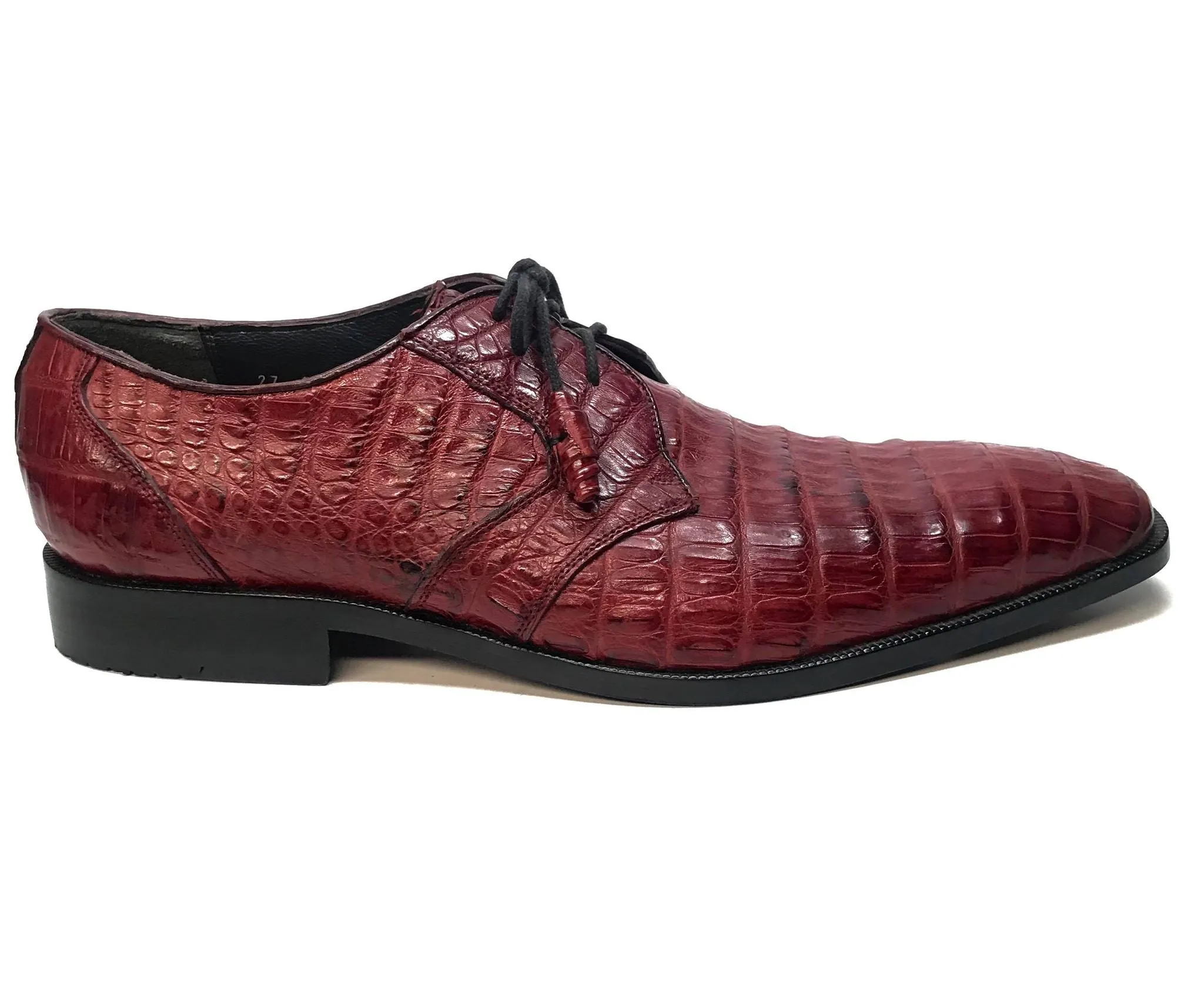 Los Altos All-Over Crocodile Lace Up Dress Shoes