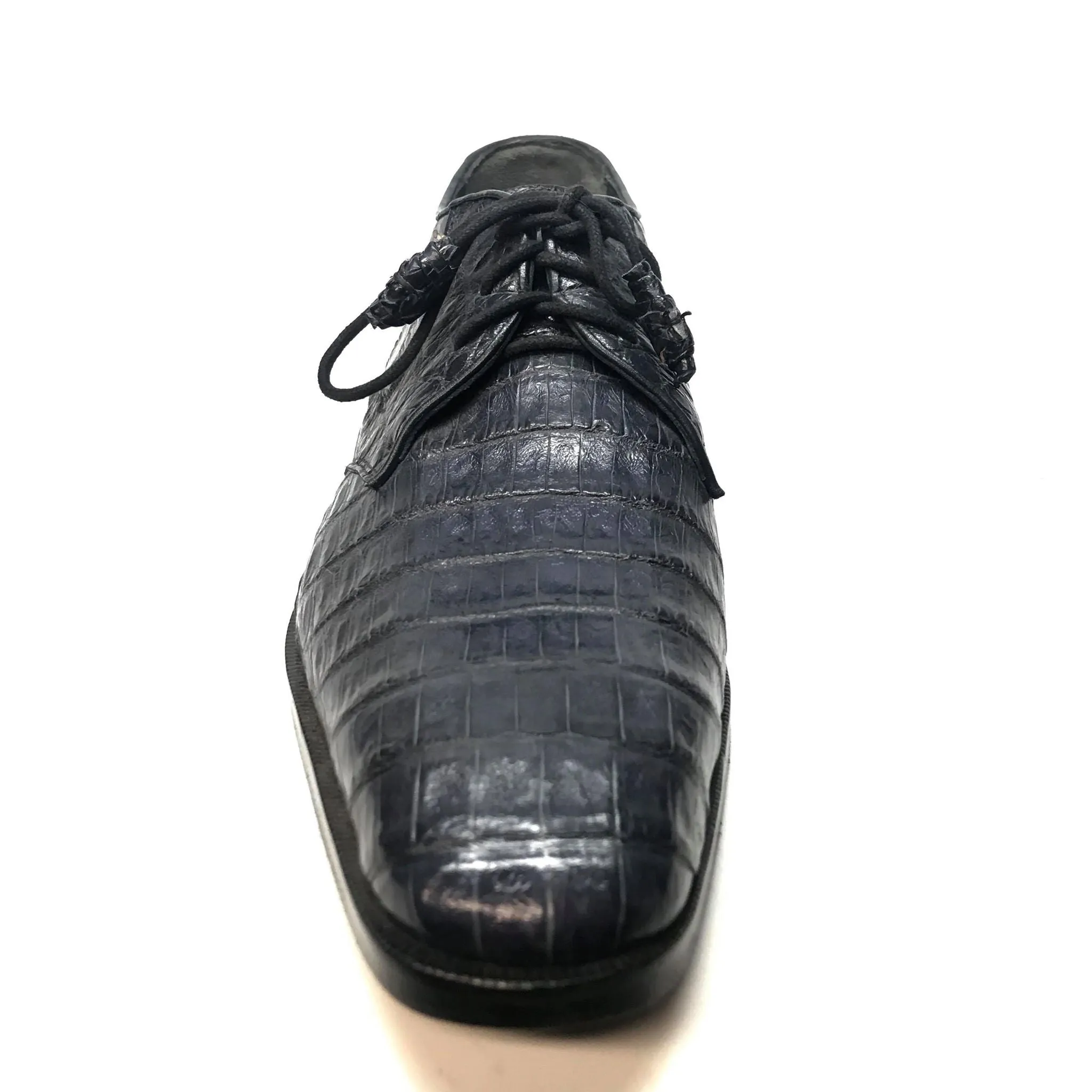 Los Altos All-Over Crocodile Lace Up Dress Shoes