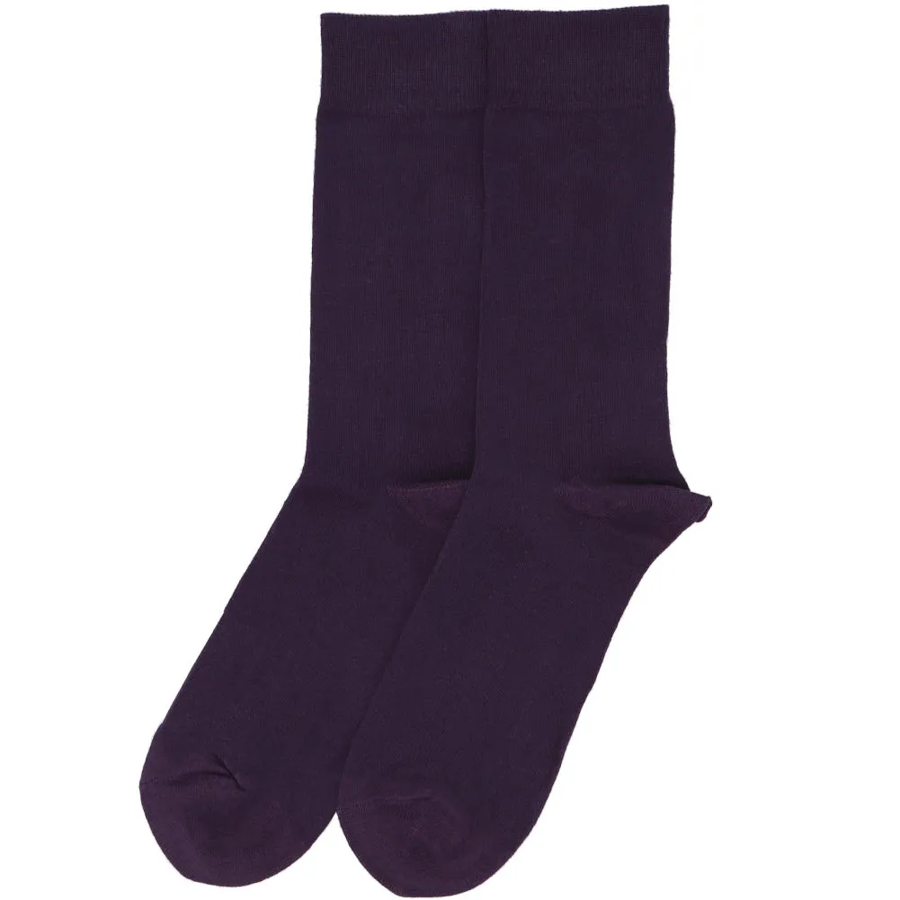 Men's Eggplant Purple Socks