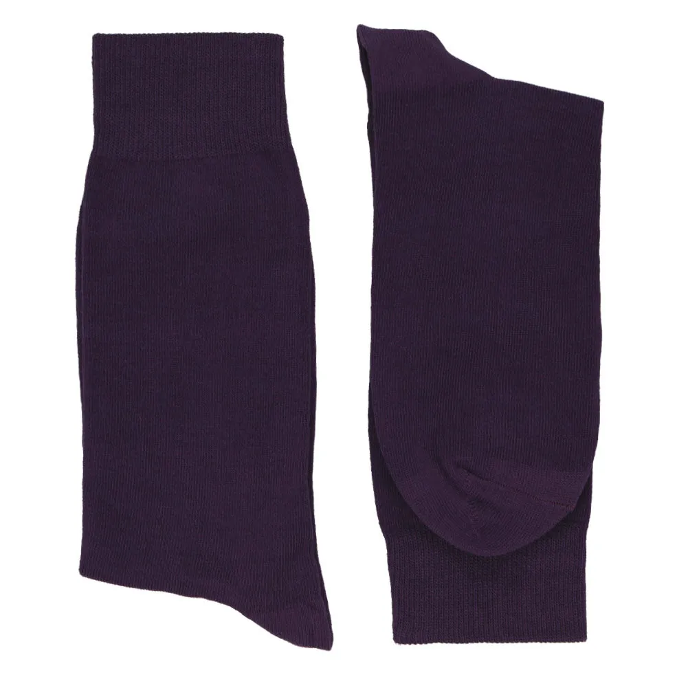 Men's Eggplant Purple Socks