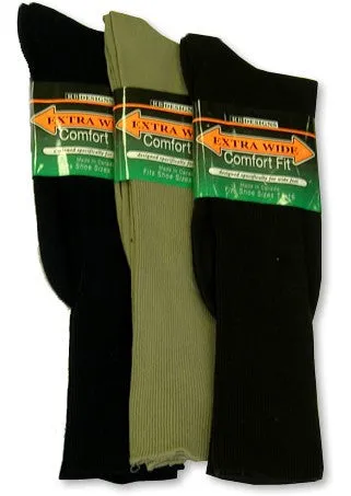 Men's Extra Wide Dress Sock