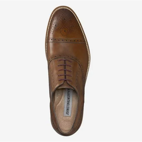 Men's Johnston & Murphy | Conard Cap Toe | Tan Calfskin