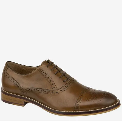 Men's Johnston & Murphy | Conard Cap Toe | Tan Calfskin