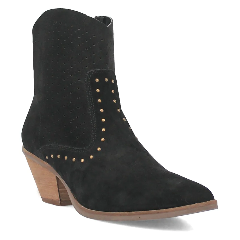 Miss Priss Cut Outs Studded Pointed Toe Booties