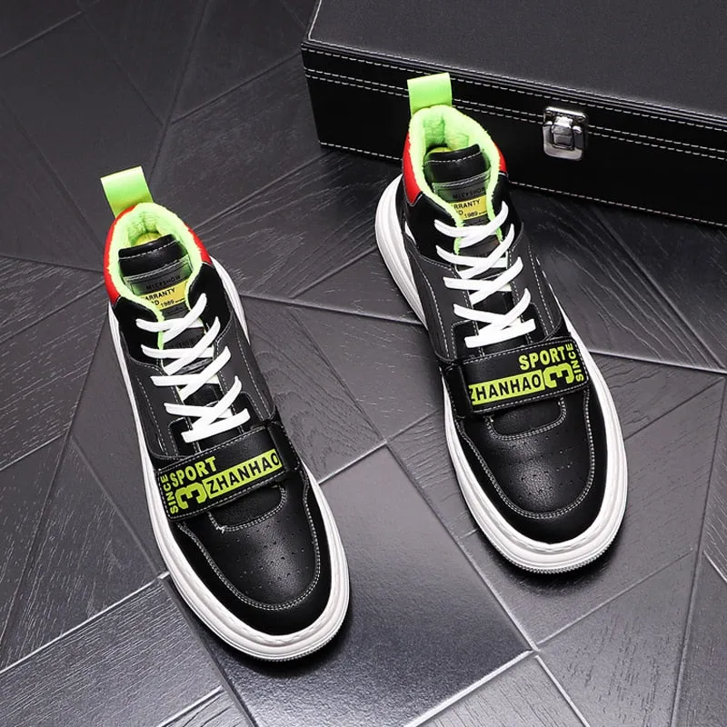 Multi-Color Casual Sporty High-Top Sneakers