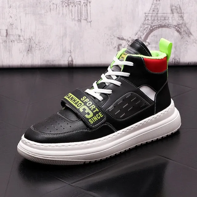 Multi-Color Casual Sporty High-Top Sneakers