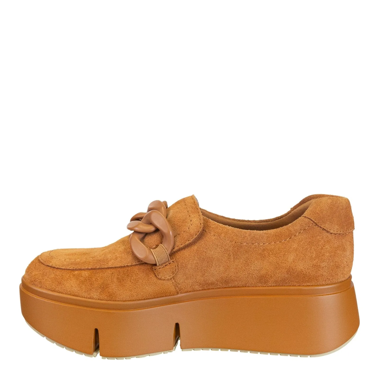 Naked Feet: PRINCETON in CAMEL Platform Sneakers