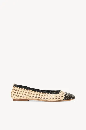 NELL CROCHET BALLERINA | CREAM BLACK