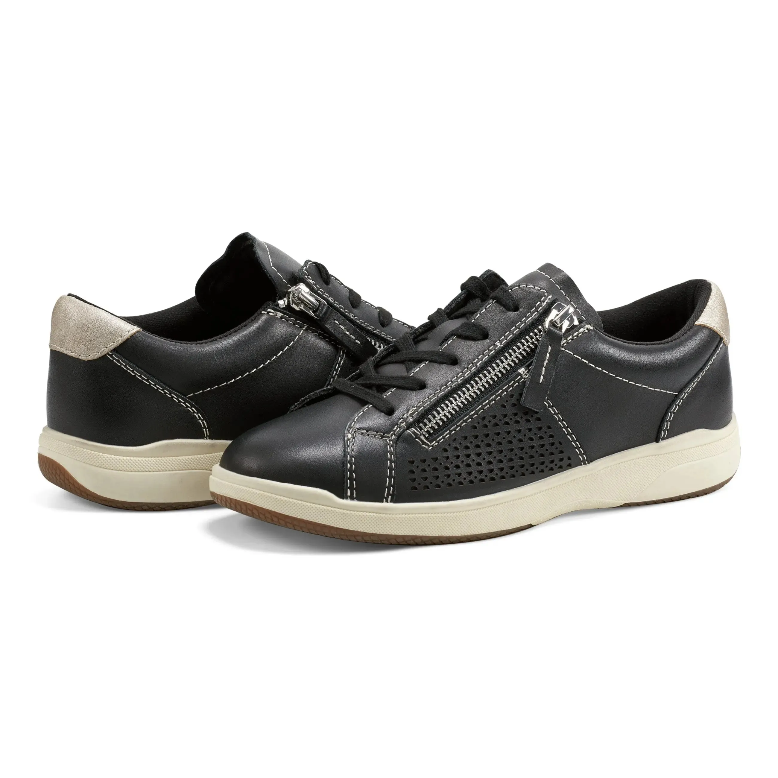 Netta Round Toe Casual Lace-up Sneakers