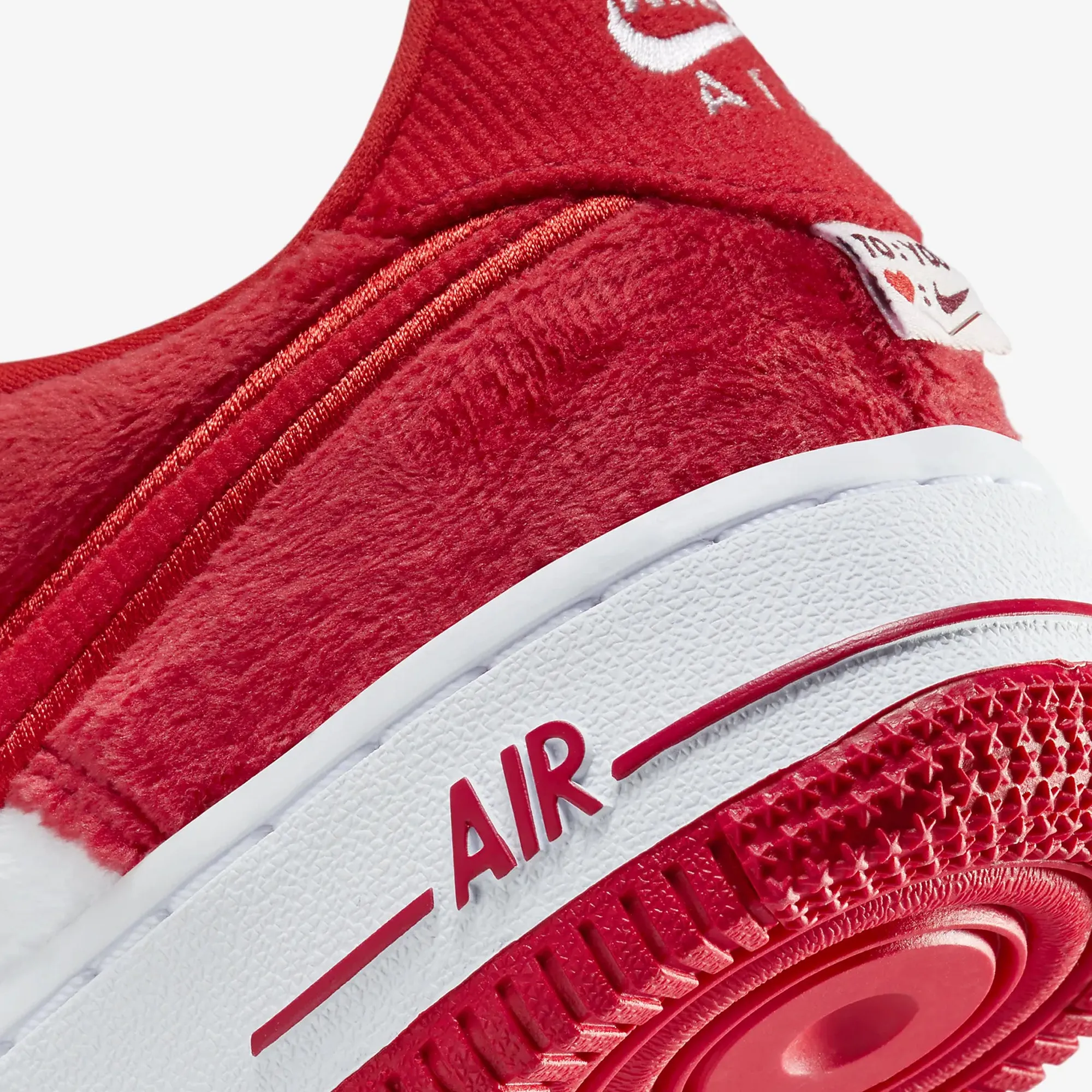 Nike | AIR FORCE 1 (GS)  { FIRE RED/LT CRIMSON-WHITE-PINK FOAM