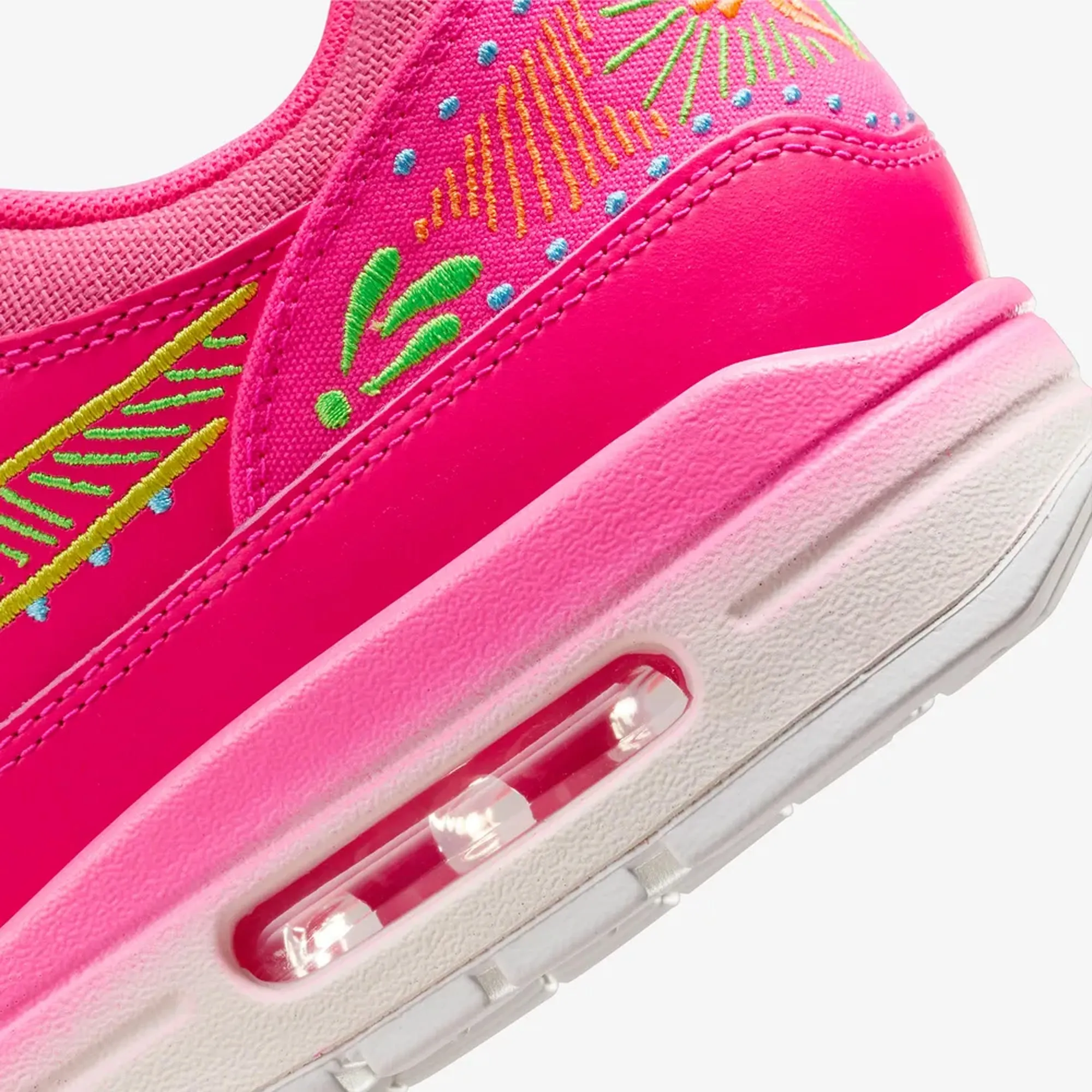 Nike | AIR MAX 1 PREMIUM  { HYPER PINK/SAIL-OPTI YELLOW-GREEN STRIKE