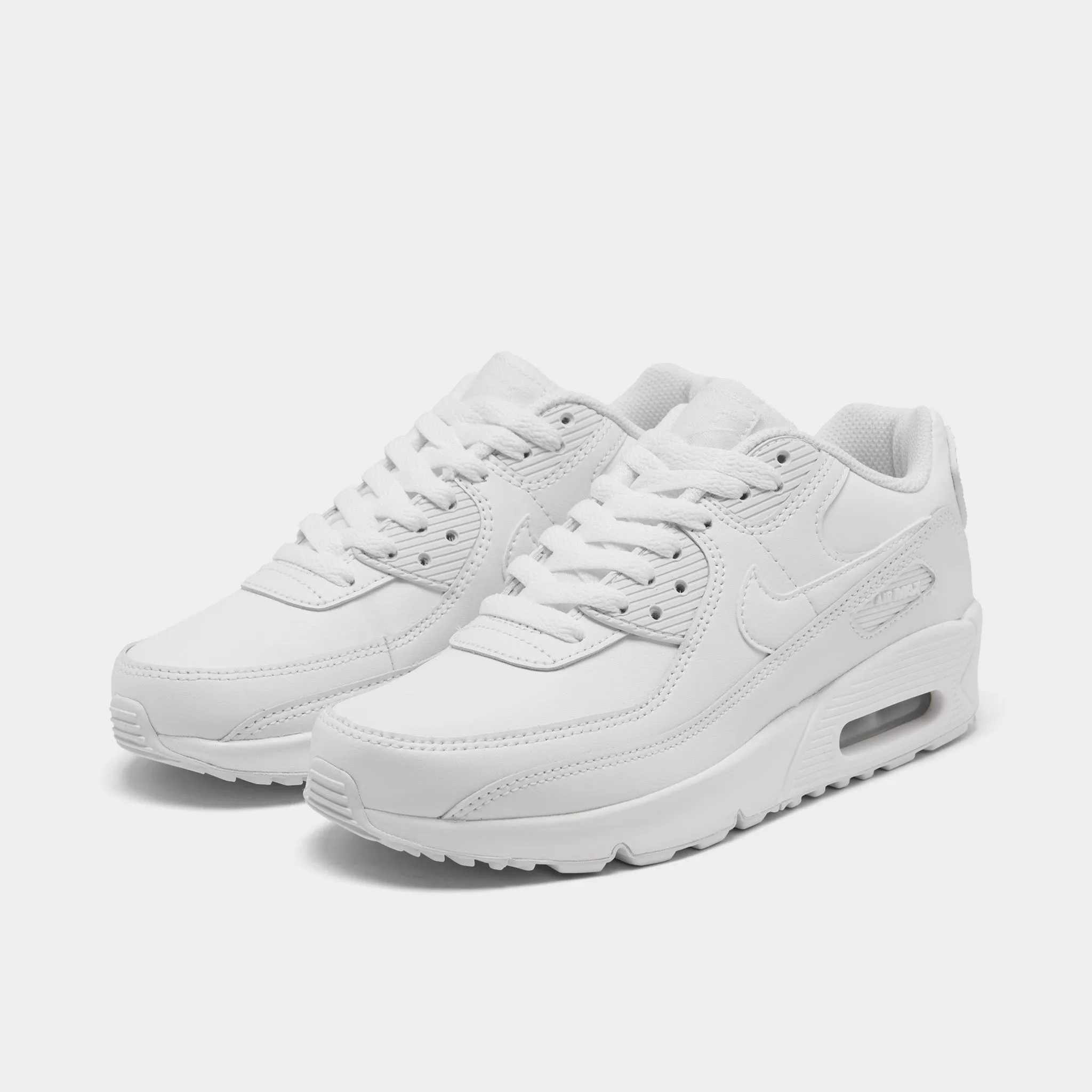 Nike Air Max 90 LTR GS White / White - Metallic Silver