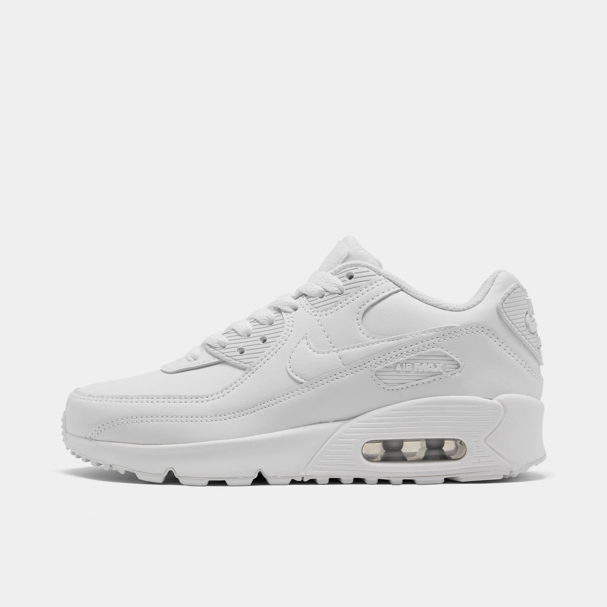 Nike Air Max 90 LTR GS White / White - Metallic Silver