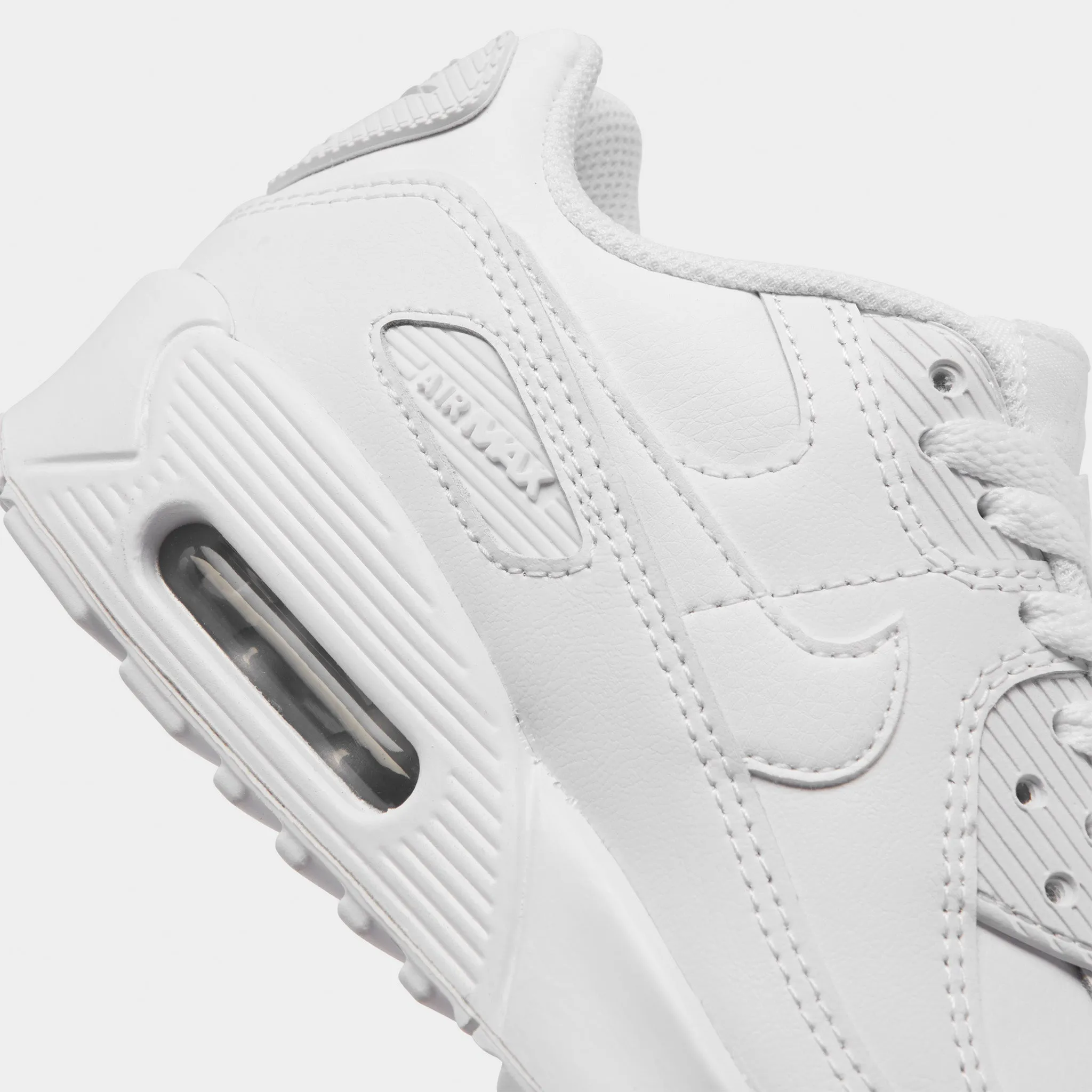 Nike Air Max 90 LTR GS White / White - Metallic Silver