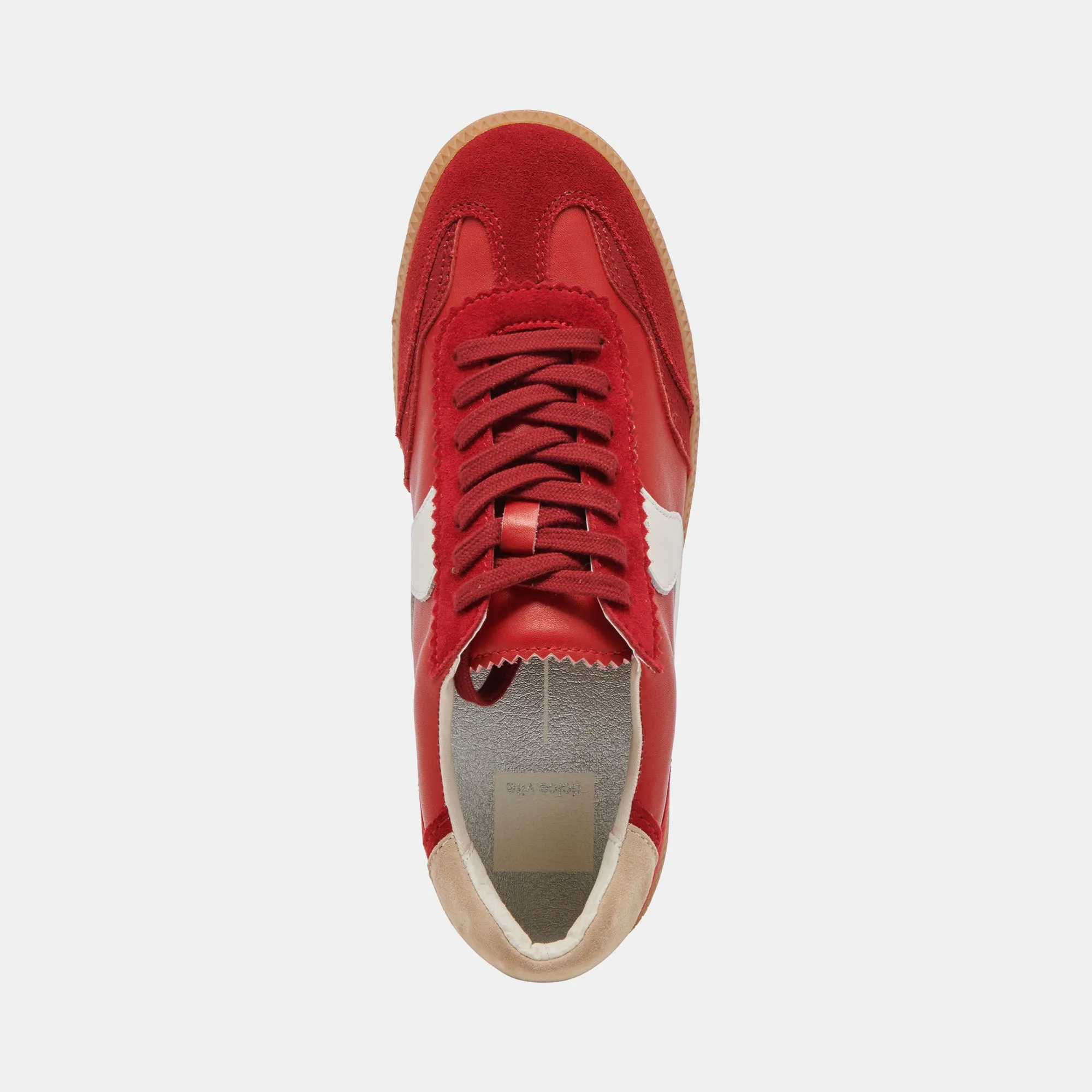 NOTICE WIDE SNEAKERS CRIMSON SUEDE