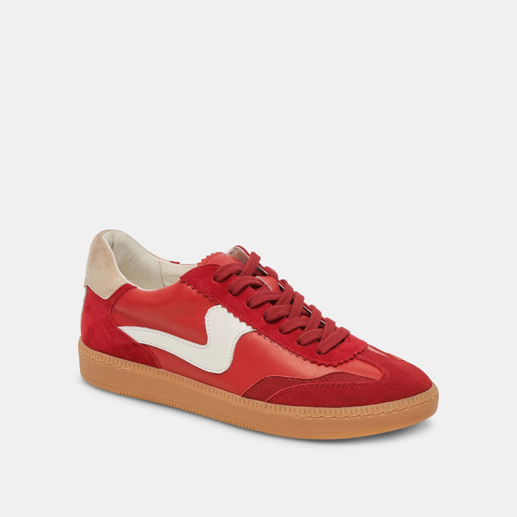 NOTICE WIDE SNEAKERS CRIMSON SUEDE