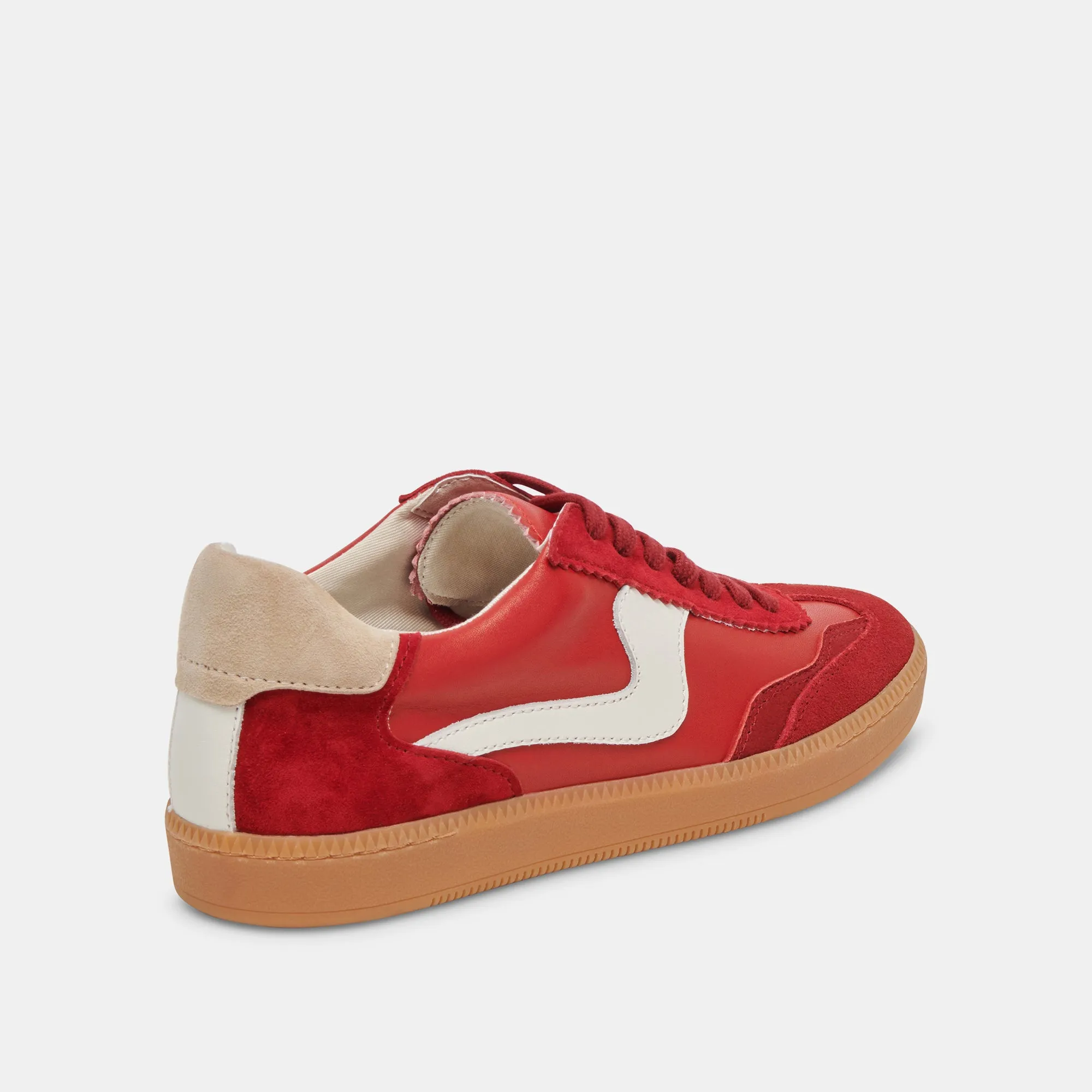 NOTICE WIDE SNEAKERS CRIMSON SUEDE