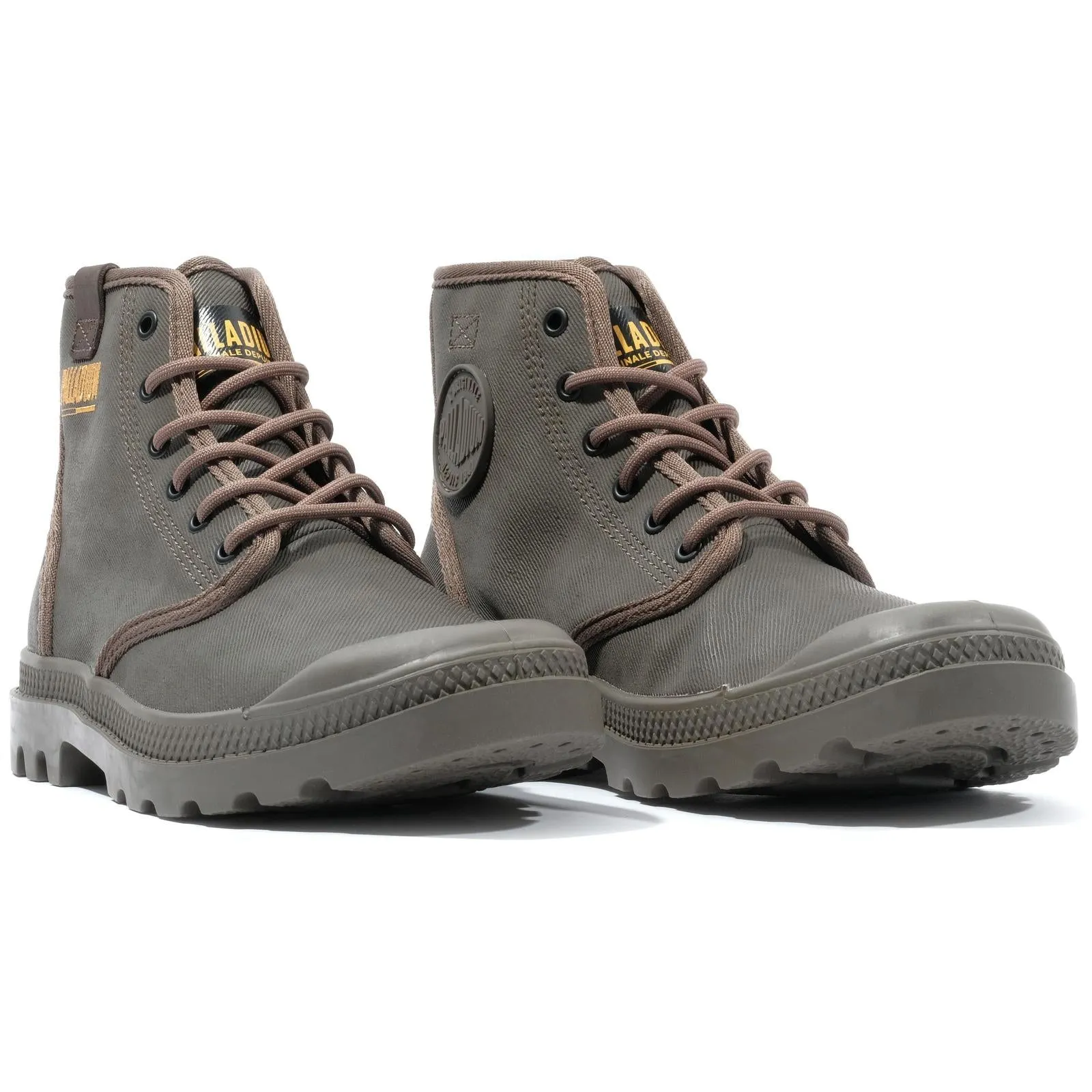 Palladium Mens Pampa Hi Coated High Rise Lace Up Boots