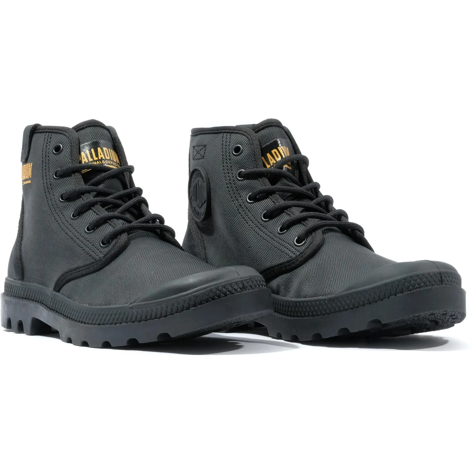 Palladium Mens Pampa Hi Coated High Rise Lace Up Boots